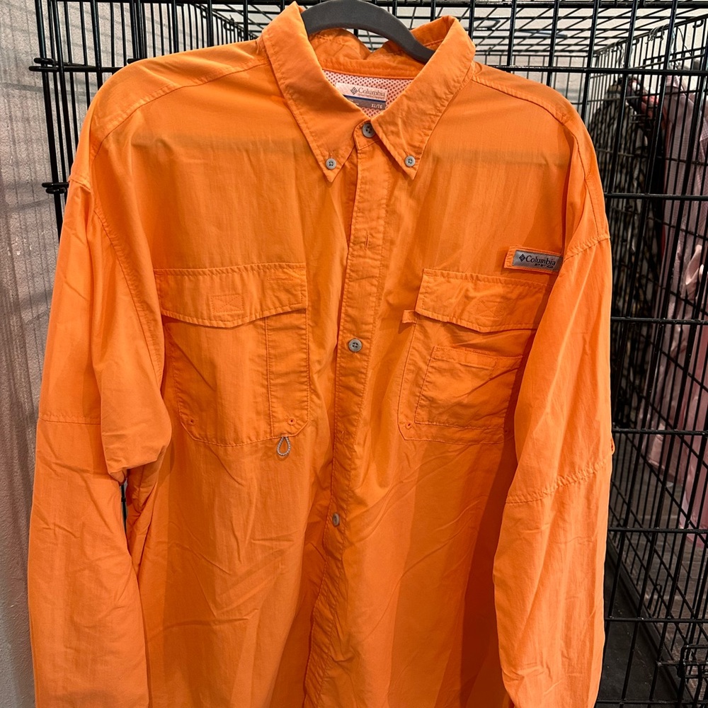 Orange Columbia PFG shirt